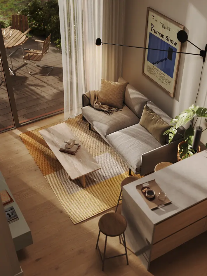 Salg av kontraktsposisjon: Flott 2- roms leilighet med sydvendt terrasse | Sjønært | Heis | Overtakelse Q4 2026/​Q1 2027 photo 5
