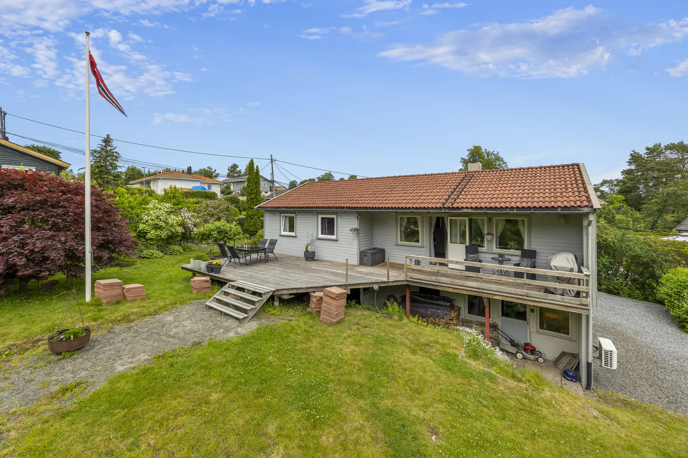 Innholdsrik enebolig med godkjent utleiedel | Stor terrasse og hage | Garasje | Barnevennlig på Tromøy photo 5