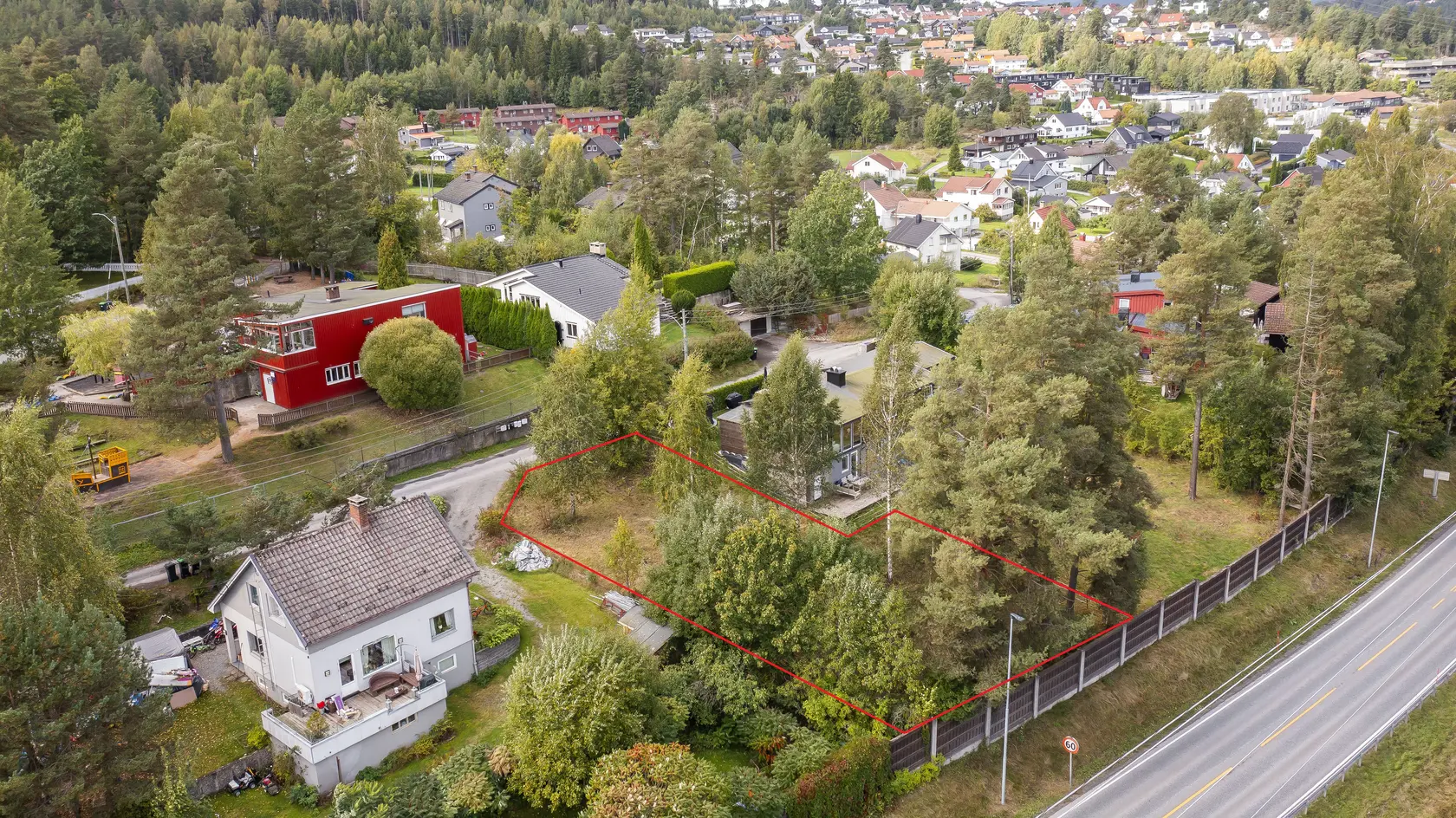 Boligtomt beliggende i veletablert og attraktivt område i Triangelen på Vindalsåsen