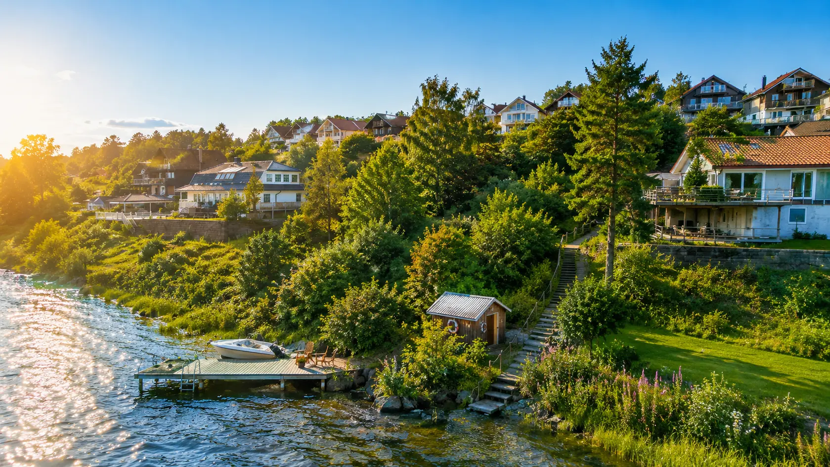 NY PRIS! SJØNÆR, IDYLLISK, & GRØNN TOMT MED RAMMETILLATELSE FOR TO ENEBOLIGER I ETABLERT BOLIGFELT | CA. 2380 KVM TOMT! photo 2