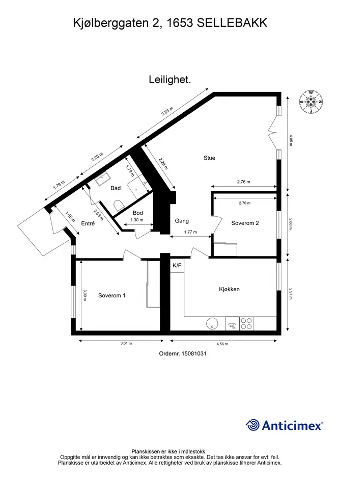 Apartment in Sellebakk, Lisleby - More