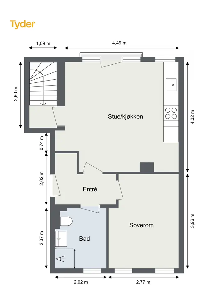 Bo naturskjønt over to plan med utleiemulighet. Standard fra 2021. Privat takparsell på 10 m² og felles takterrasse. photo 4