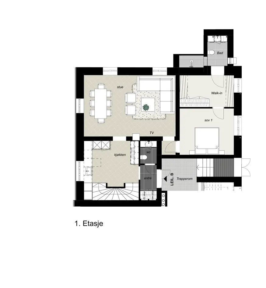 Lekker og påkostet 3-roms på 135 m² med karakter i totalrenovert byvilla | 2 sov og 2 bad | Privat uteplass | P-plass* photo 3