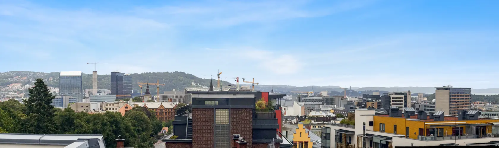 Sjelden og meget attraktiv toppleilighet med 2 egne takterrasser og heis. Panoramautsikt. Rolig. Ingen gjenboere. photo 3