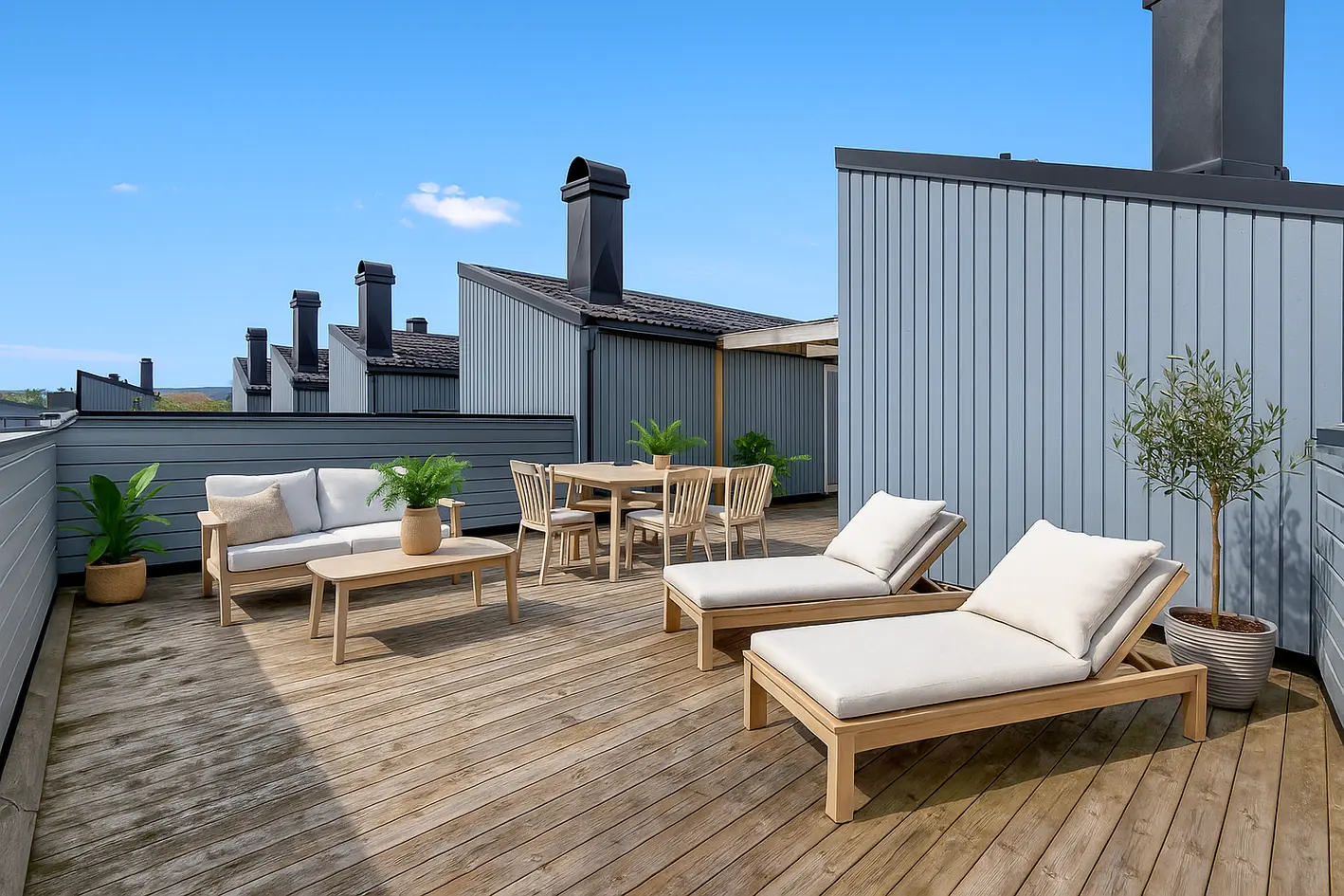Romslig vertikaldelt tomannsbolig m/ takterrasse på 40 m²| 3 soverom | Inngjerdet hage | Garasje | Familievennlig område photo 3