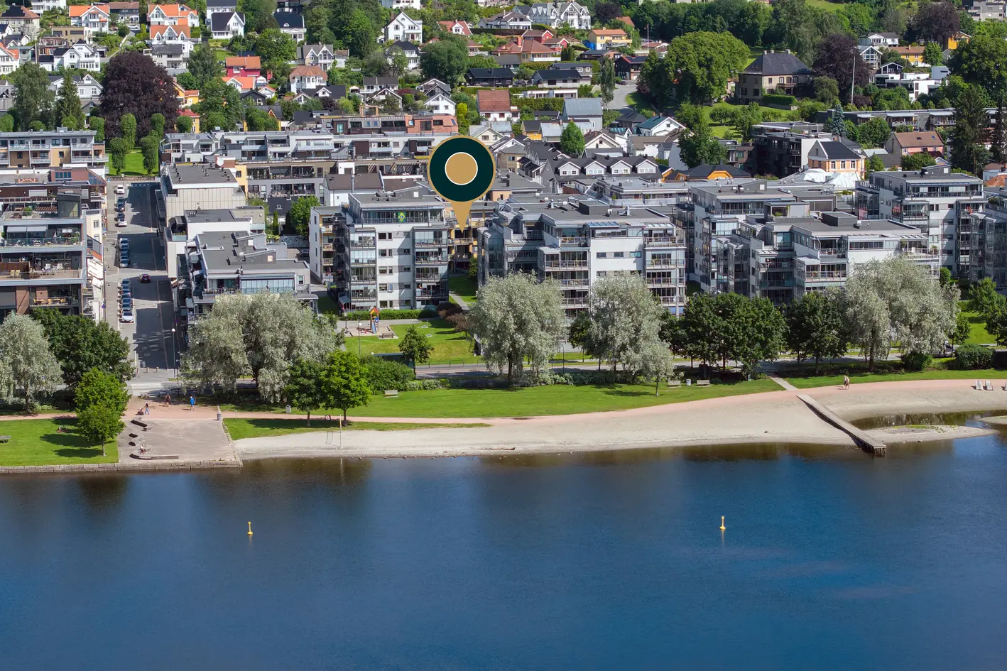 Lys og delikat 2-roms leilighet med praktisk planløsning - Balkong - Heis - Garasje - Fjernvarme ink. i felleskost - View 3
