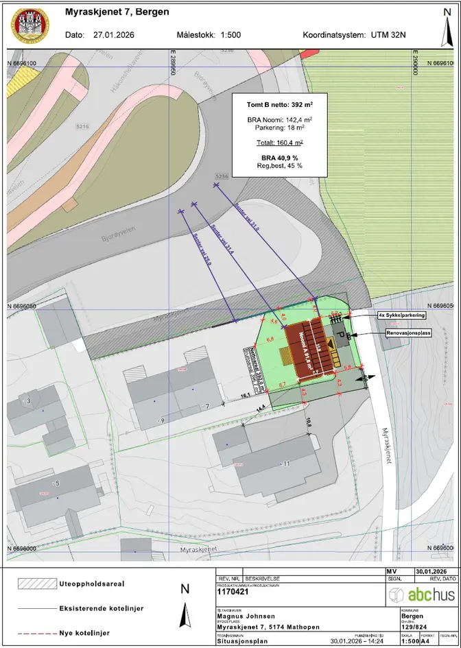 Byggeklar tomt for oppføring av enebolig | Skjermet og solrik beliggende i etablert og barnevennlig nabolag photo 4