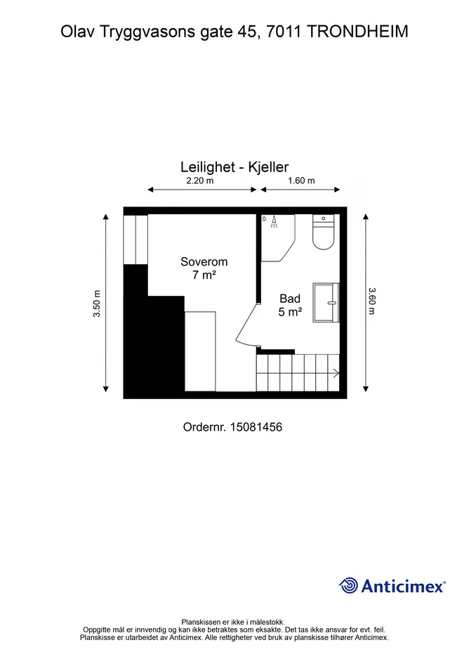 Lys og moderne 2-roms over to plan | Oppgradert i 2023 | Lave felleskostnader | Midt i Trondheim sentrum photo 5