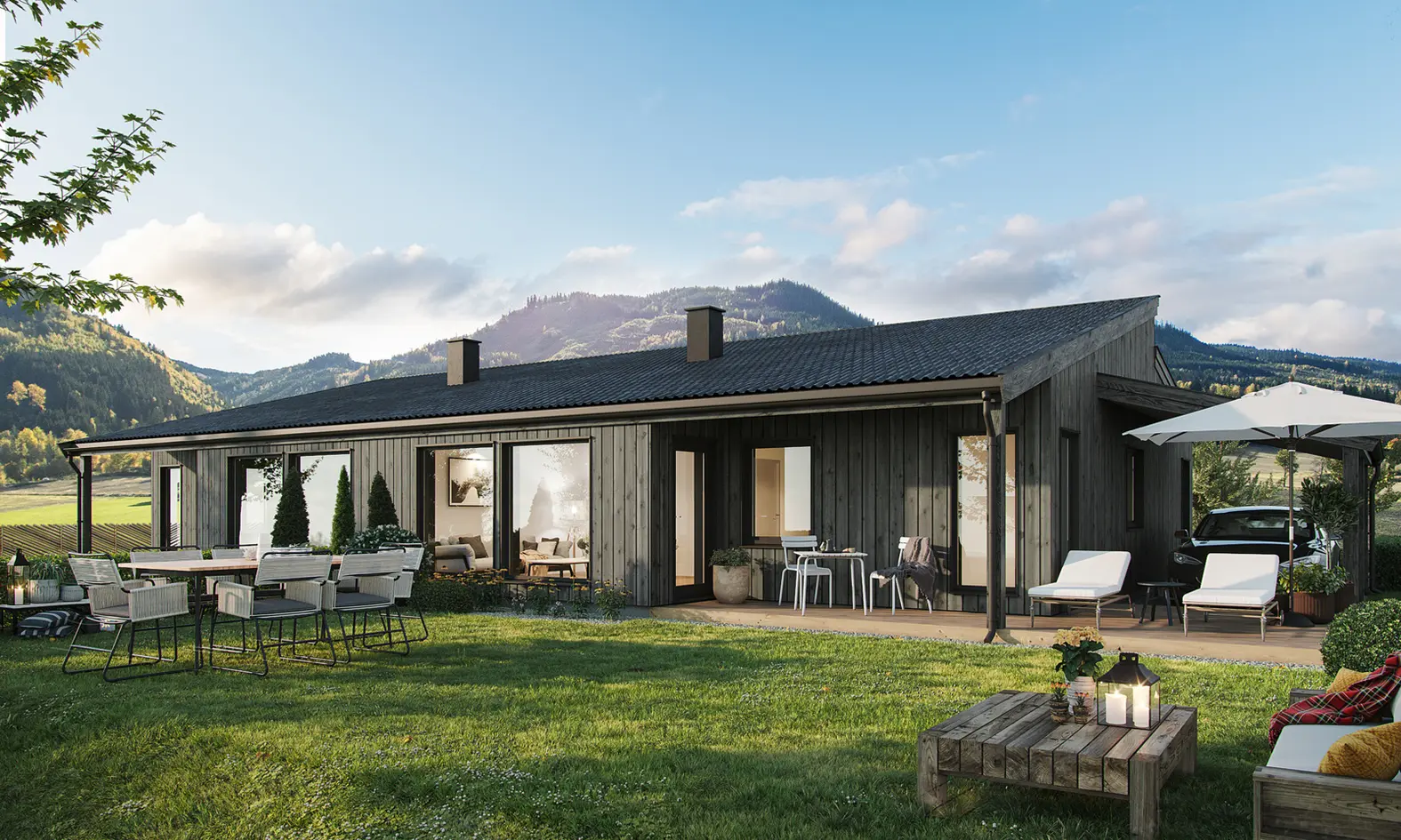 Rudsvegen | Ny, moderne halvpart av tomannsbolig | Mjøsutsikt | 3 soverom | Carport photo 2