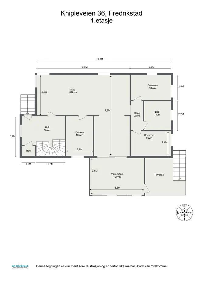 Fullrenovert familiebolig nær sentrum med 3 kjøkken, 4 bad og 7 soverom. Vakker hage, garasje, og vinterhage. Utleiedel. photo 5