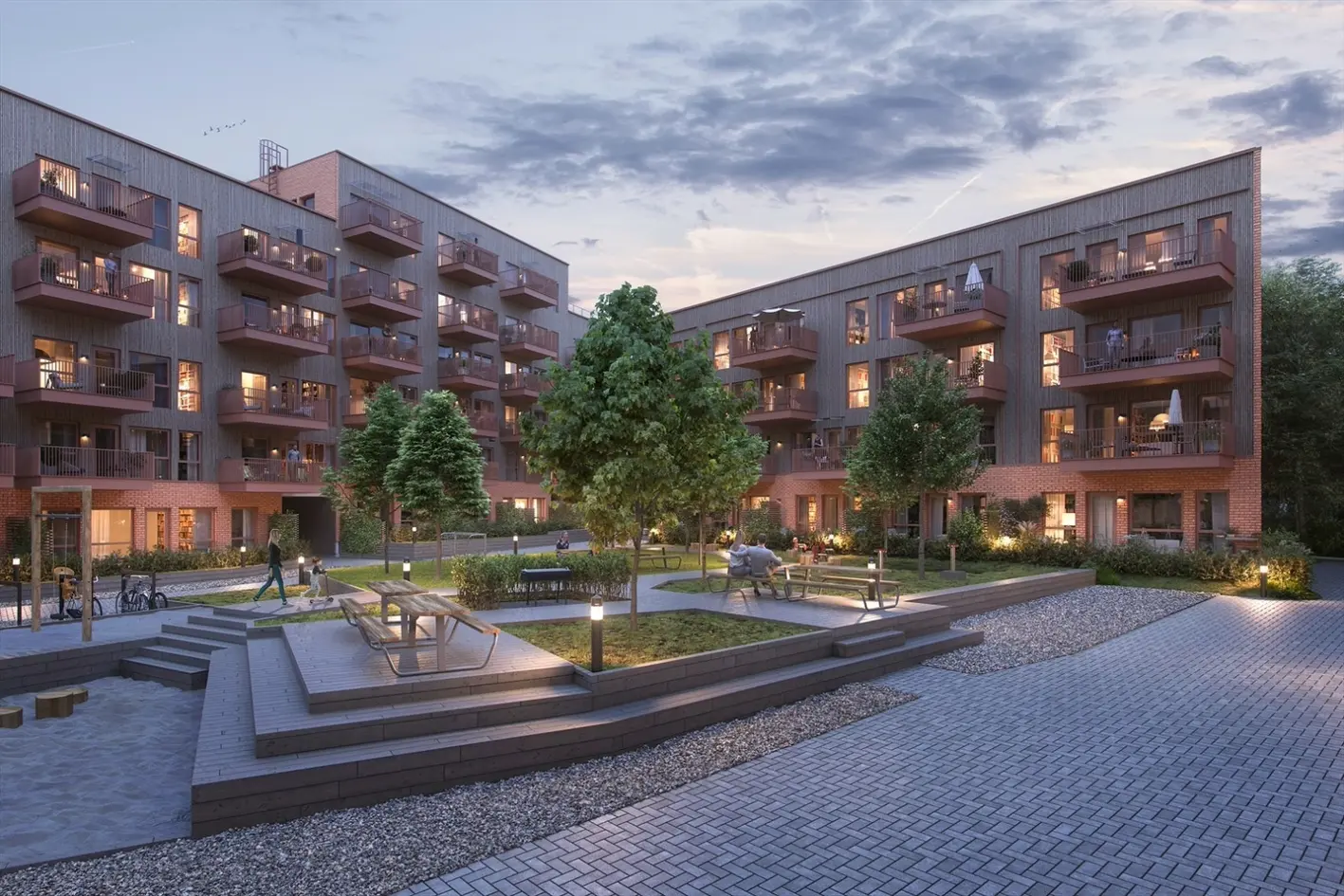 Moderne 2-4 roms leiligheter med balkong. T-bane i umiddelbar nærhet. Overtagelse oktober 2026. Ingen forskuddsbetaling. photo 3