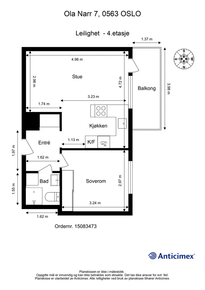 Apartment in Oslo, Carl Berner, Grünerløkka - View 2