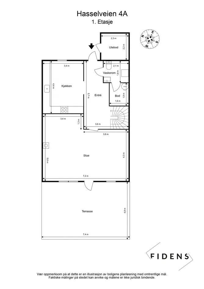 Innholdsrik familiebolig fra 2001 - Garasje - Peis - Uteplasser på 44m² - Attraktiv og barnevennlig beliggenhet - View 4