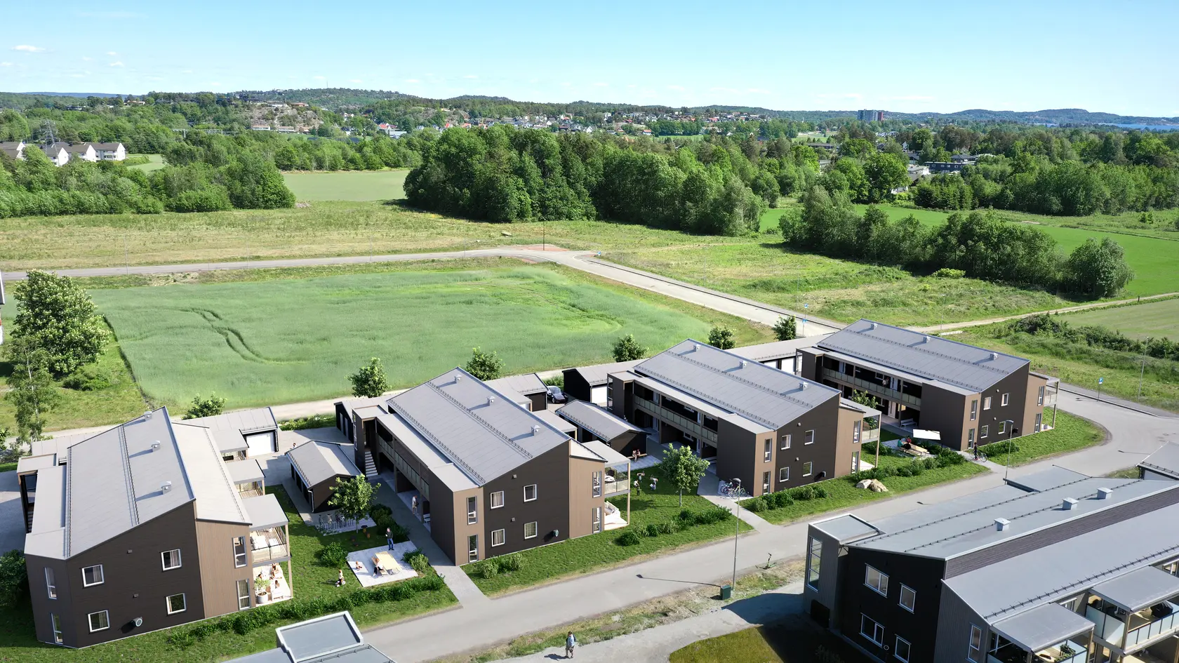 Flotte leiligheter under oppføring på Sørby - 2 eller 3 Soverom - Garasje - IN-Ordning - Forskuddsinnbetaling kun 50.000,-