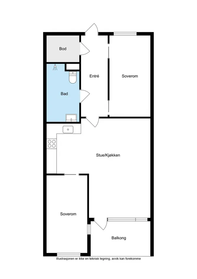 Nyoppført leilighet i Engene Hage (okt 25) - Fjernvarme ink i f.kost - Trappefri adkomst - Takterrasse - 5 års garanti photo 5