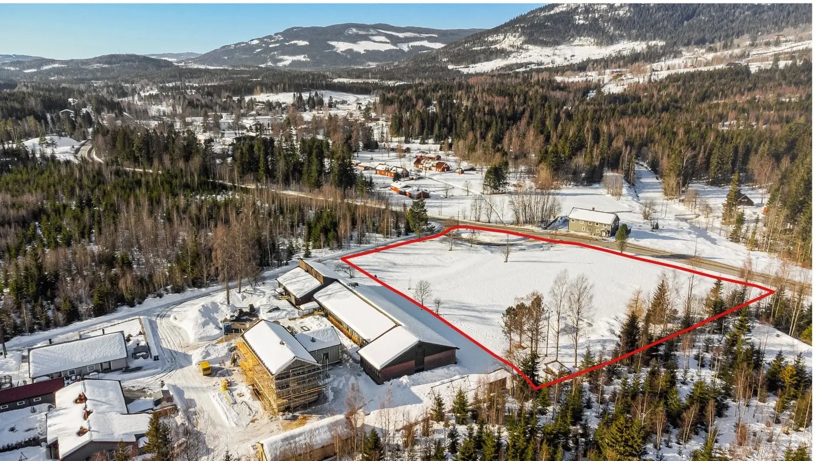 Spennende regulert tomt klargjort for 18 moderne boenheter. Nydelig beliggenhet rett ved skisenter. Ca. 1t fra Oslo photo 3
