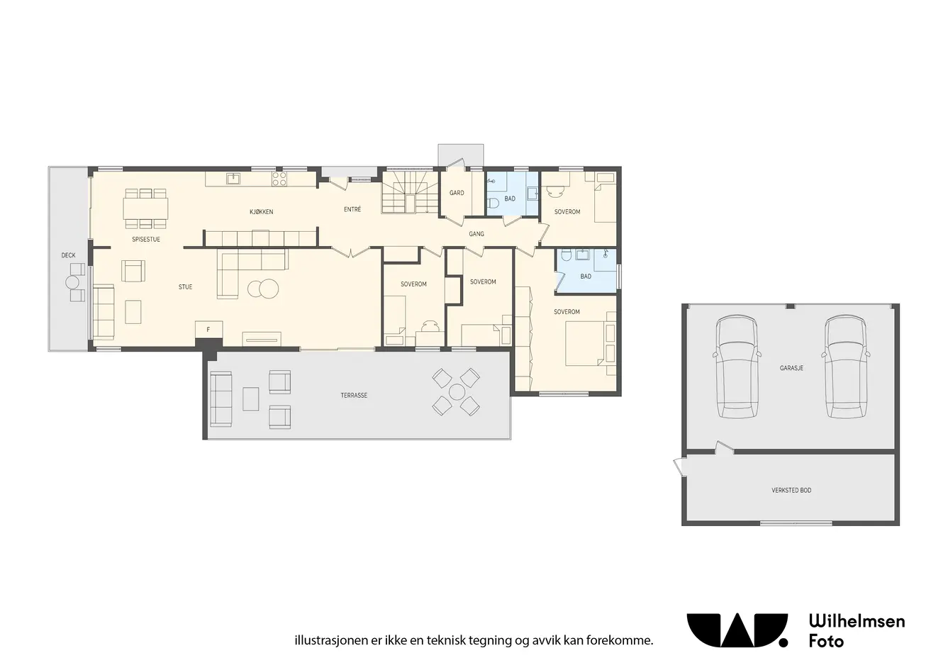Arkitekttegnet enebolig med super standard & spektakulær beliggenhet i enden av blindvei photo 5