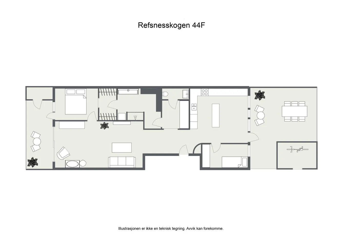 Arkitekttegnet og svært påkostet leilighet med vestvendt balkong, panoramautsikt og markterrasse. Trappefri adkomst. - Flere