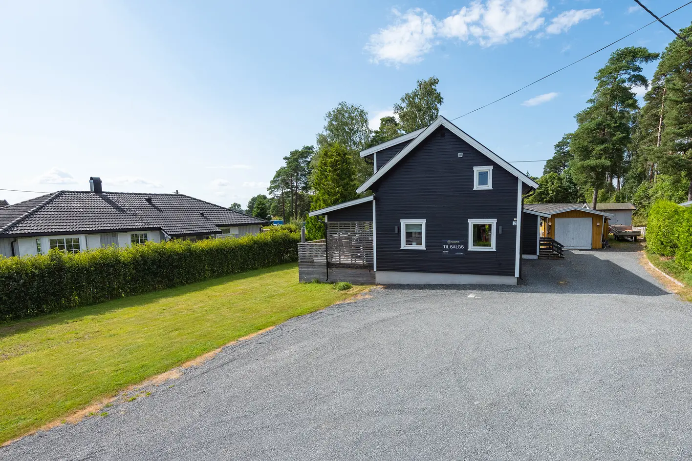 Fin, familievennlig enebolig m/tomt på 991m² - 2 bad, veranda på 47m² og hage - 10 min. til tog og 150m til butikk photo 5