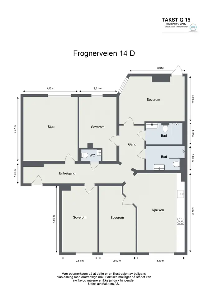 Stor og gjennomgående 5-roms renovert i 2017 | 2 bad + WC | Flott utleieobjekt | Sentral og attraktiv beliggenhet photo 4