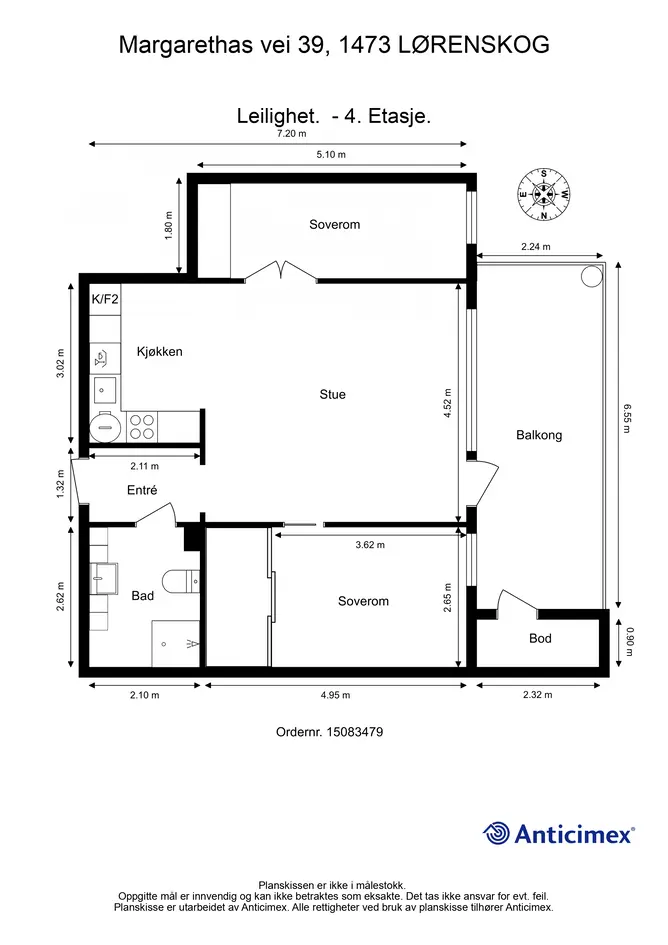 Flott og moderne 3-roms leilighet! Balkong m/kveldssol, heis og garasje. To boder. Etterspurt og attraktiv beliggenhet! - View 4