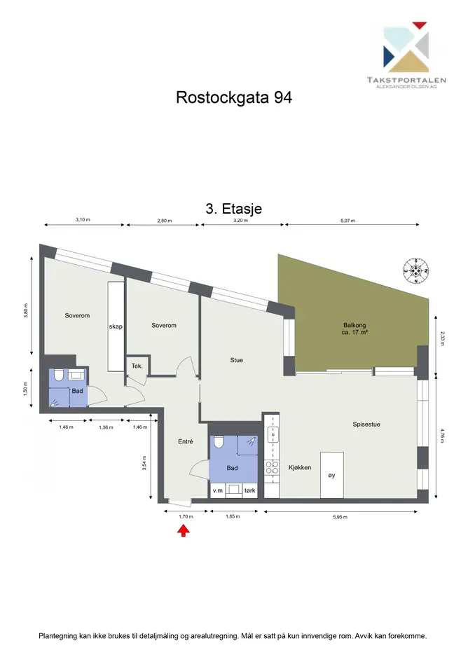 3-roms hjørneleilighet med fjordutsikt - Fra 2023 - 2 bad - Solrik balkong på 17 m² - Mulighet for 4-roms - Garasje* photo 4