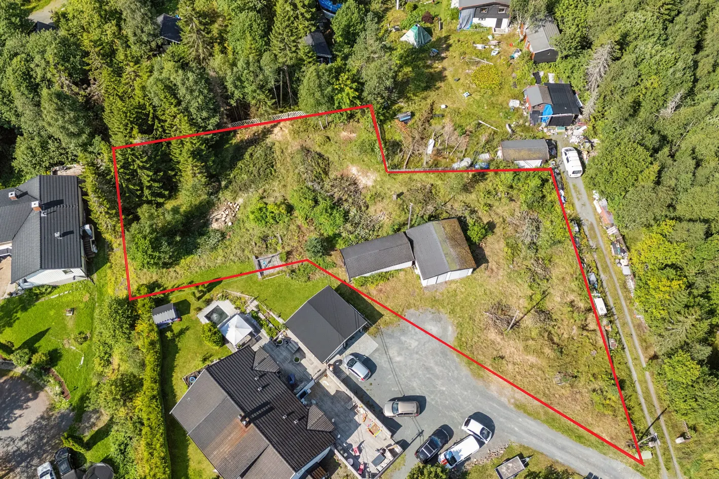 Boligtomt på over 1,8 mål i grønne og naturskjønne omgivelser på Sollihøgda/Skui