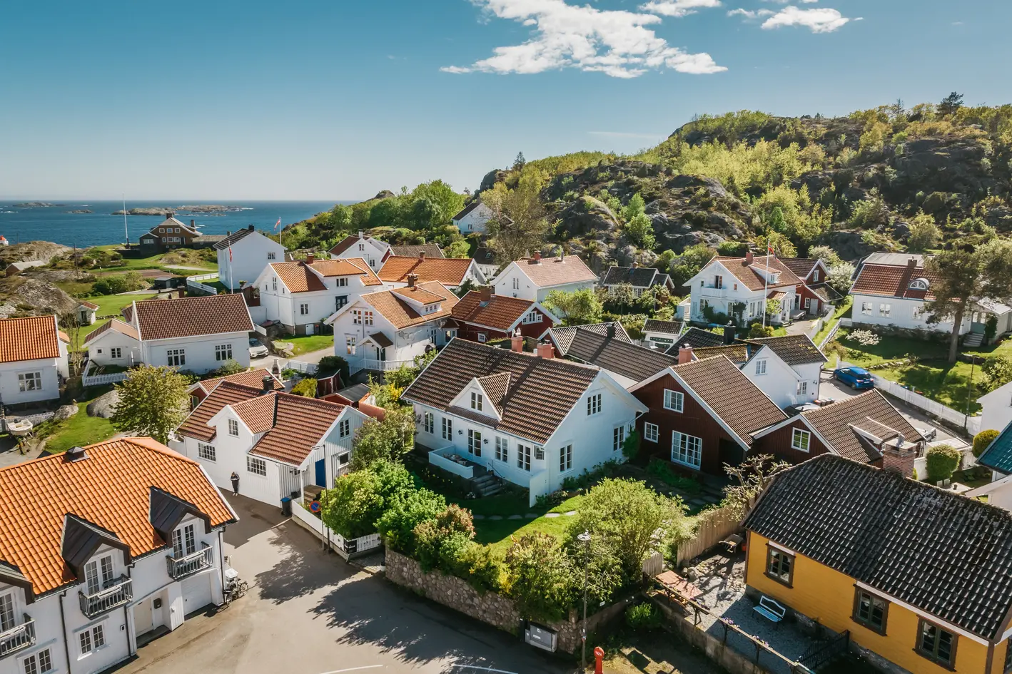 Unik eiendom i Nevlunghavn - Renovert hovedhus - Bryggerhus som kan oppfylle boplikt - Frodig hage - Solrikt - Sjøutsikt