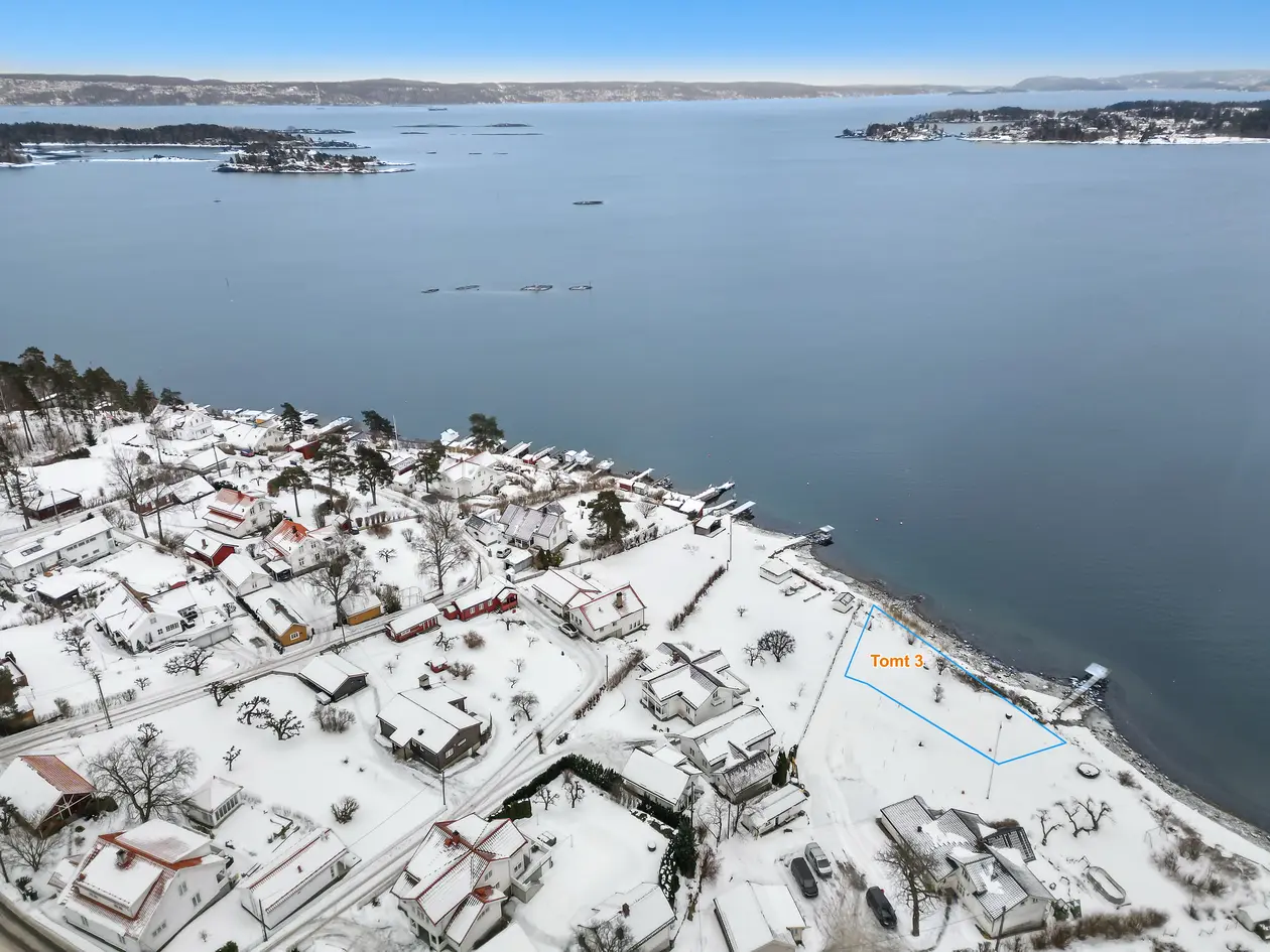 Unik tomt med andel i strandlinje, brygge og naust - Flott beliggenhet i første rekke mot Oslofjorden - Gode solforhold photo 2