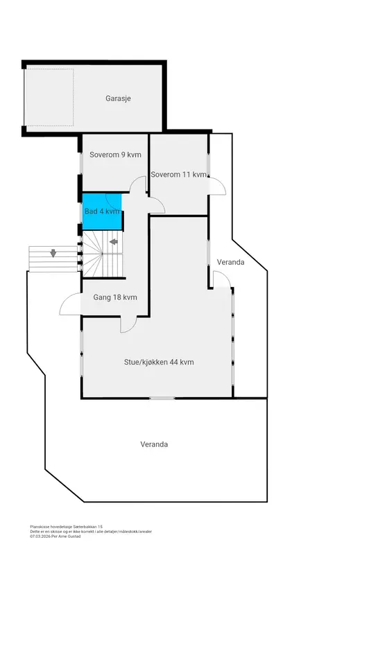 Enebolig med fantastisk utsikt og attraktiv beliggenhet | 3 (5) Soverom | Stor terrasse | Flott uteområde | Garasje photo 4