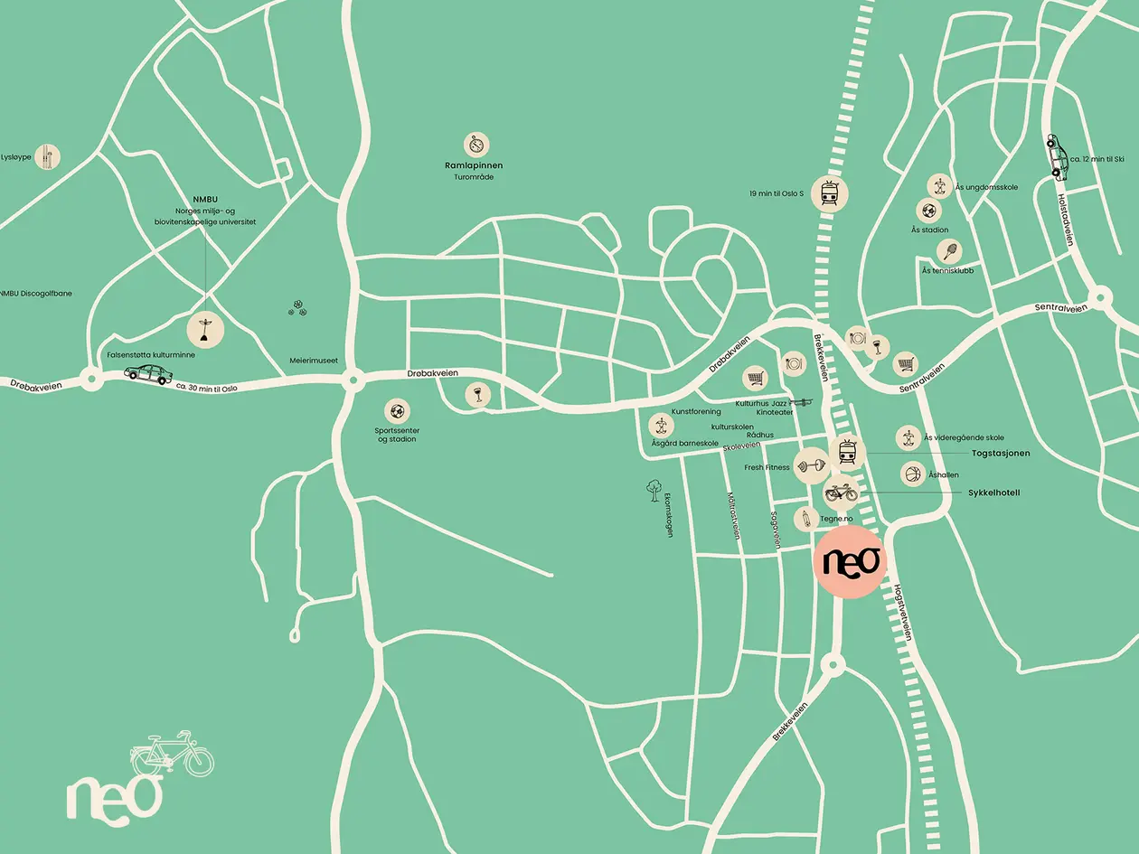 Nye leiligheter midt i Ås sentrum - 2 min til togstasjon med 17 min fra Oslo S - Bygging pågår - Innflytting våren 2026 photo 5