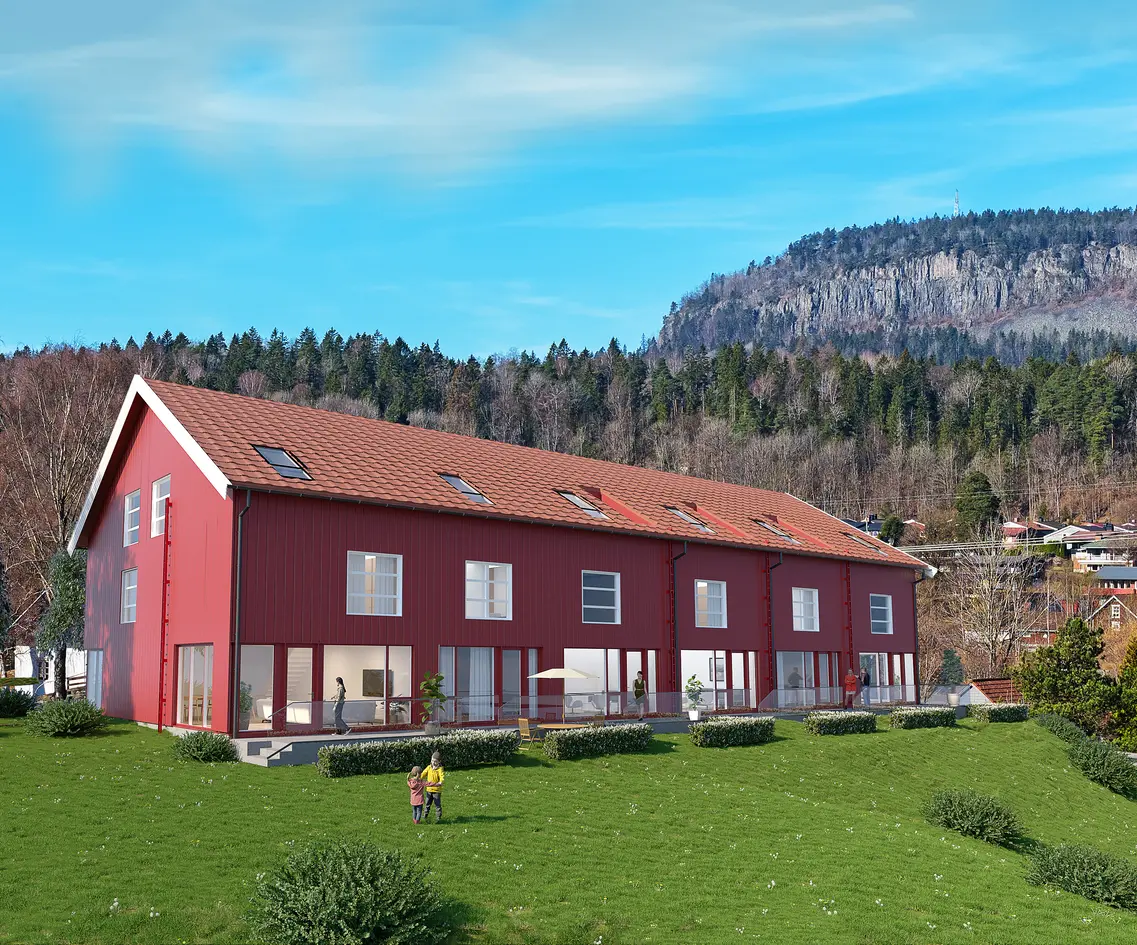 BYGGINGEN HAR STARTET! 1 ENHET SOLGT! 6 store og unike rekkehus m/hybelmulighet og 2 garasjeplasser. Fantastisk eiendom! photo 4