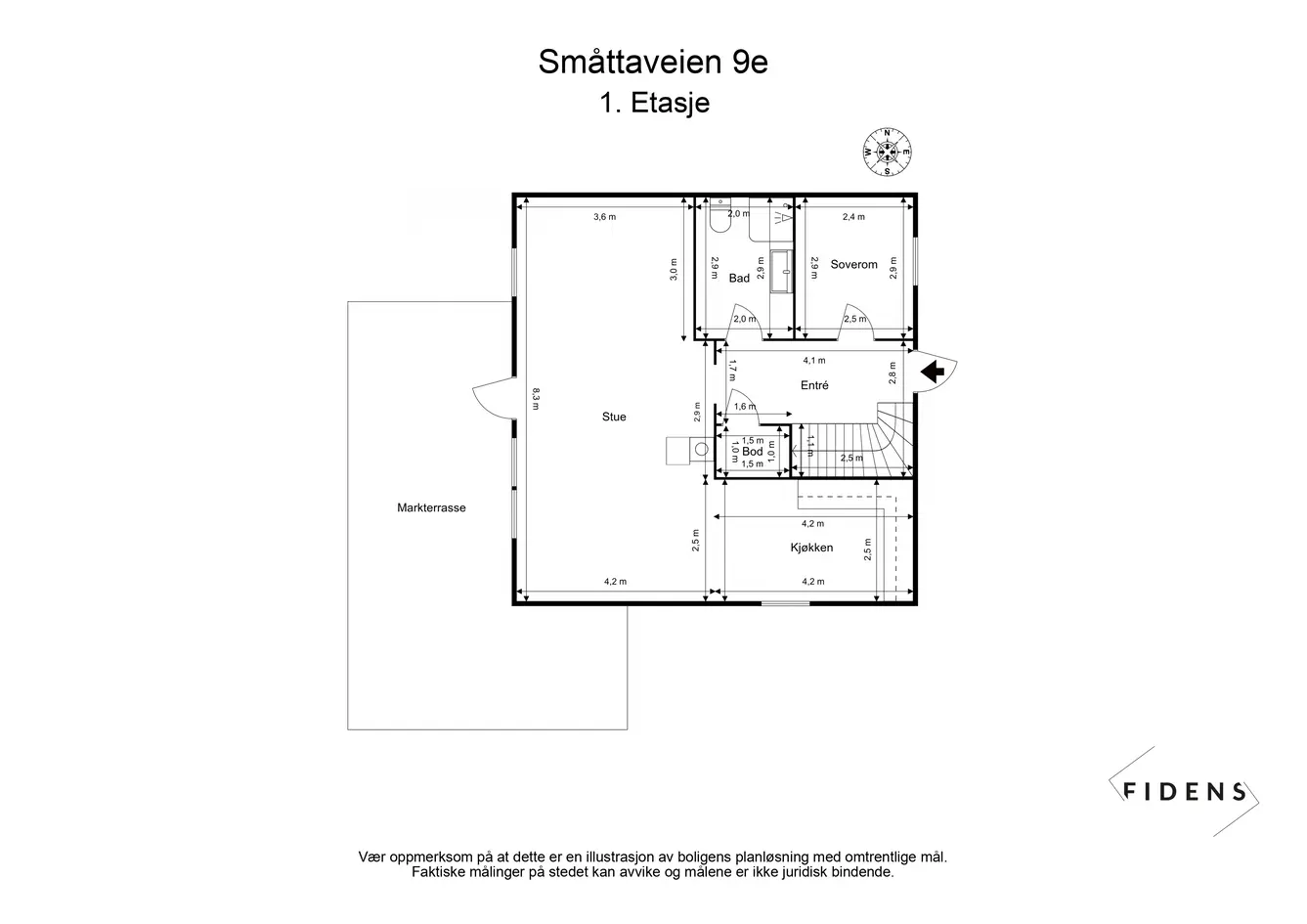 Vesentlig modernisert enebolig over to plan! 2 nyere baderom og kjøkken - Inngjerdet hage - Terrasse på 38 m² - Peis photo 3