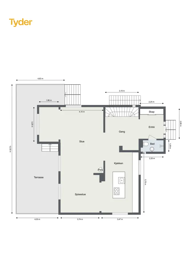 Familievennlig og moderne enebolig | Godkjent hybel | 6 sov | Solrike uteplasser | Parkering m/lader photo 3