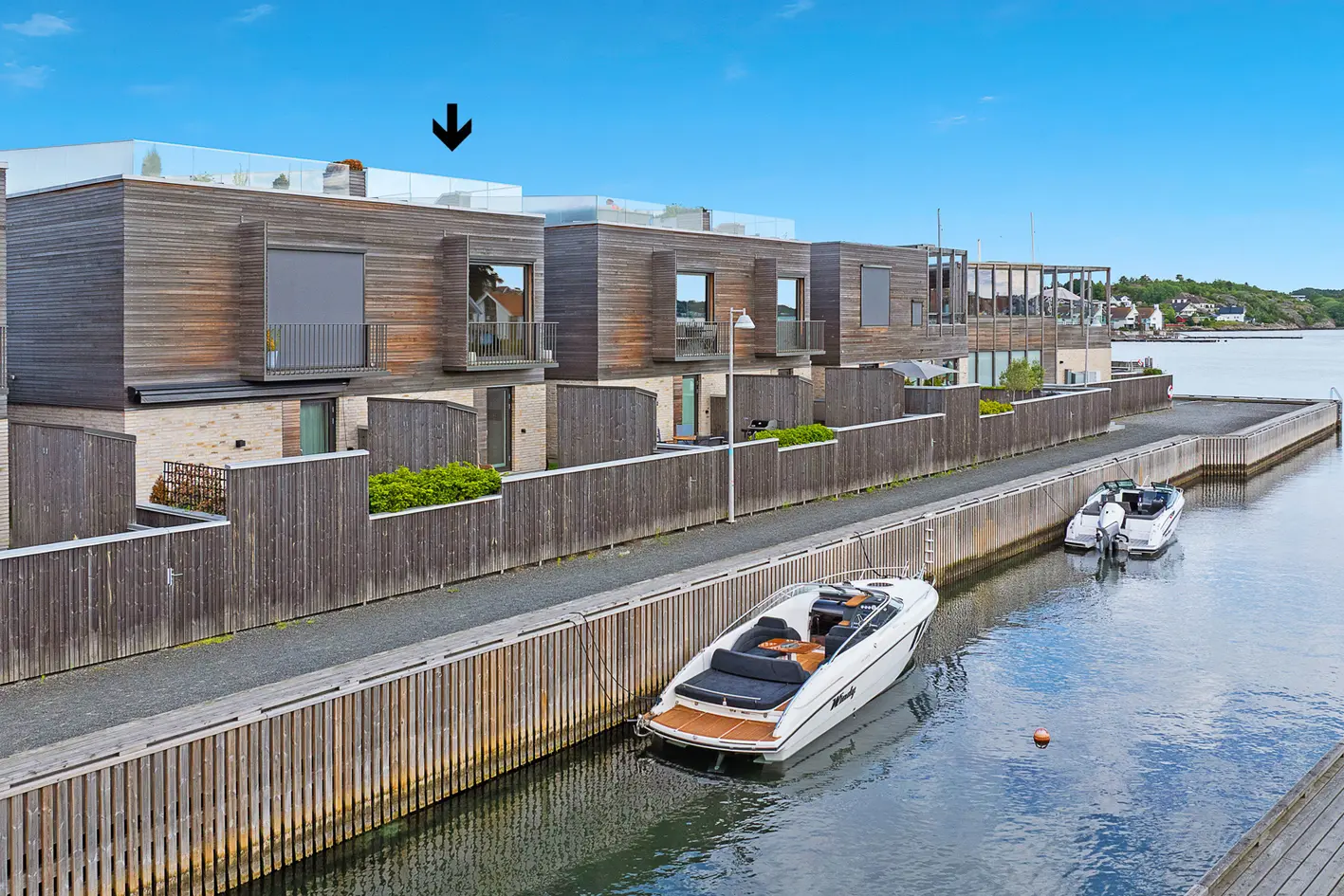 Rålekkert Lund Hagem-designet Townhouse med privat takterrasse på bryggekanten på Saltbrygga i Larvik photo 2