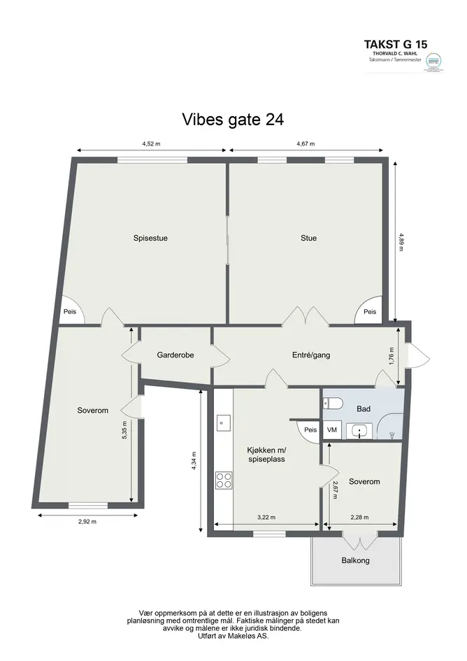 Nydelig gjennomgående 4-roms m/originale klassiske detaljer | 3,2m takhøyde | 3 peiser | Balkong |Garasje m/EL-lader  photo 4