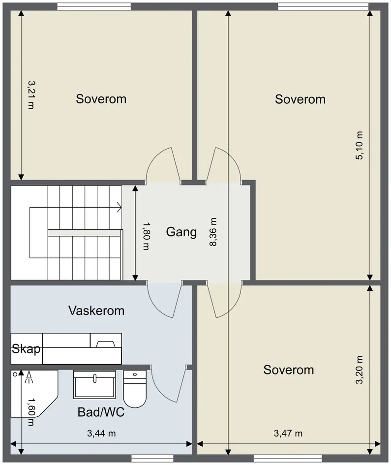 Lekker og romslig leilighet over 2-plan med nydelig sol-og utsiktsforhold | Balkong og markterrasse | Fjordutsikt - View 4