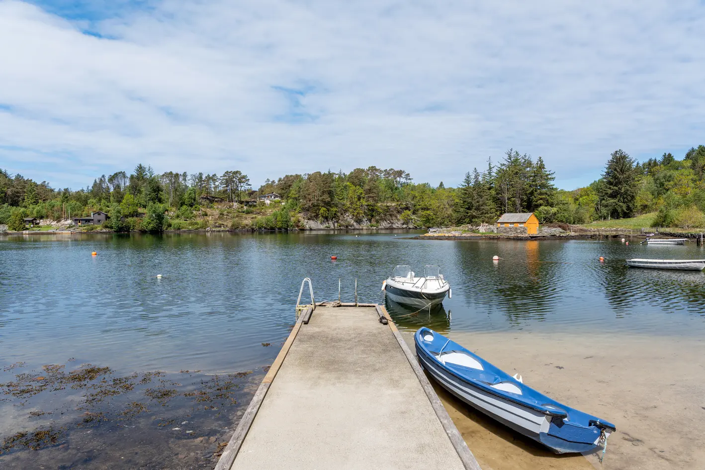 Sjelden perle ved sjøen – egen strand, brygge og naust- Dobbel garasje med anneks- Parkmessig opparbeidet tomt! photo 3