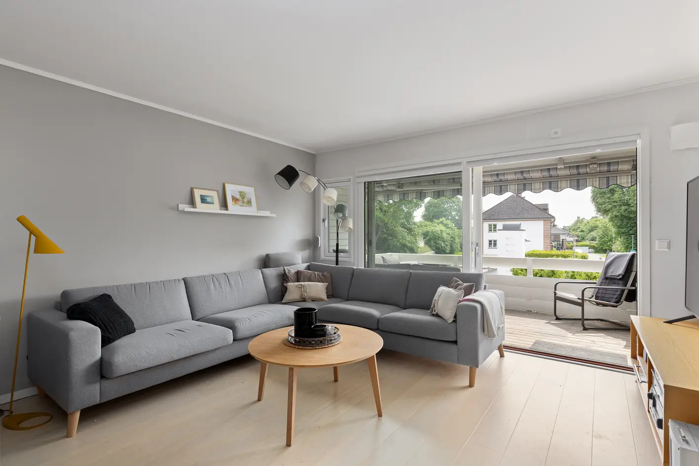 Moderne 3-roms leilighet i 2. etasje for frimurere (55+), med sørvendt balkong og bad/wc fra 2020