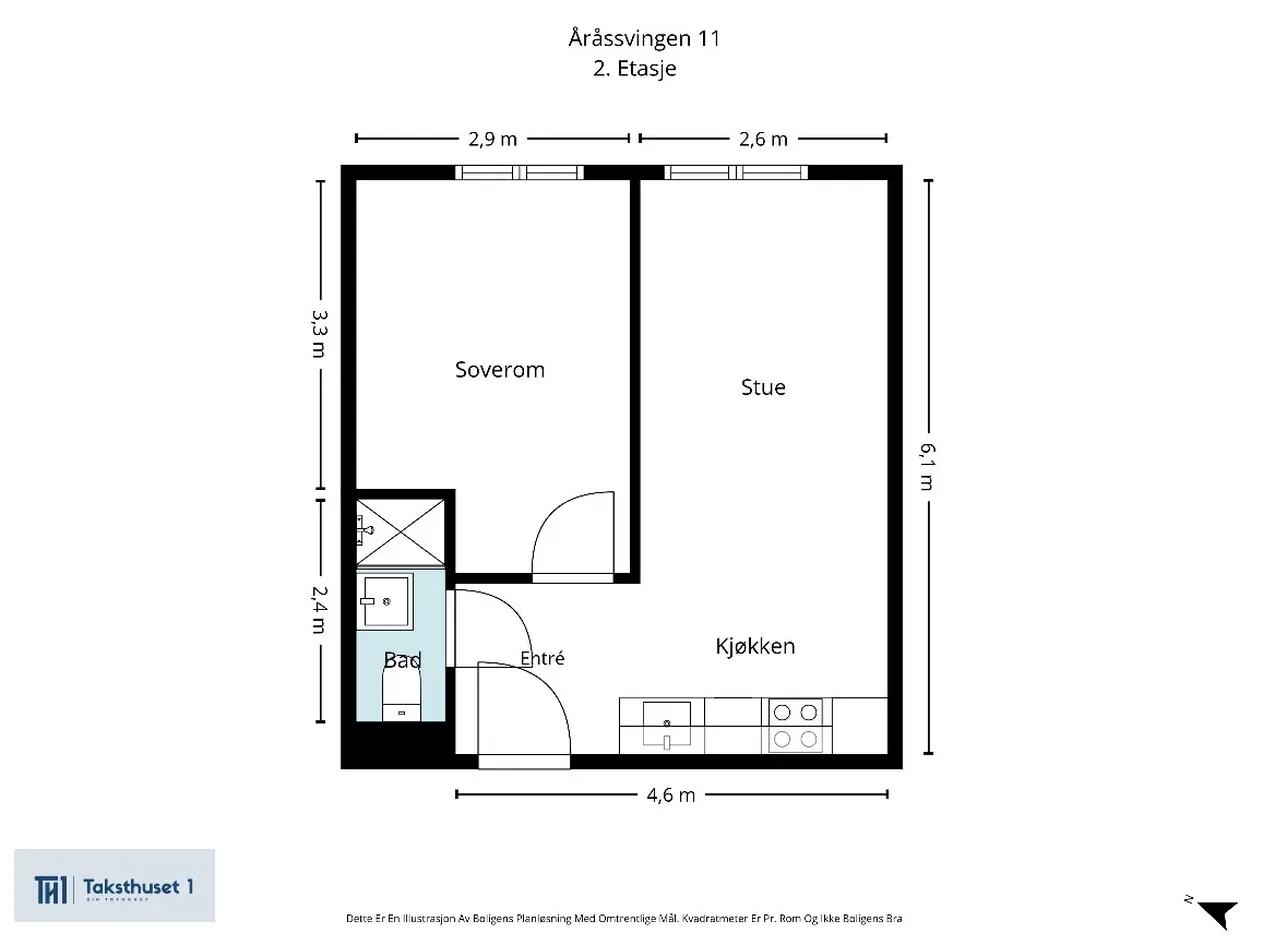 Moderne 2-roms | Sentral beliggenhet | Perfekt førstegangskjøp! photo 4
