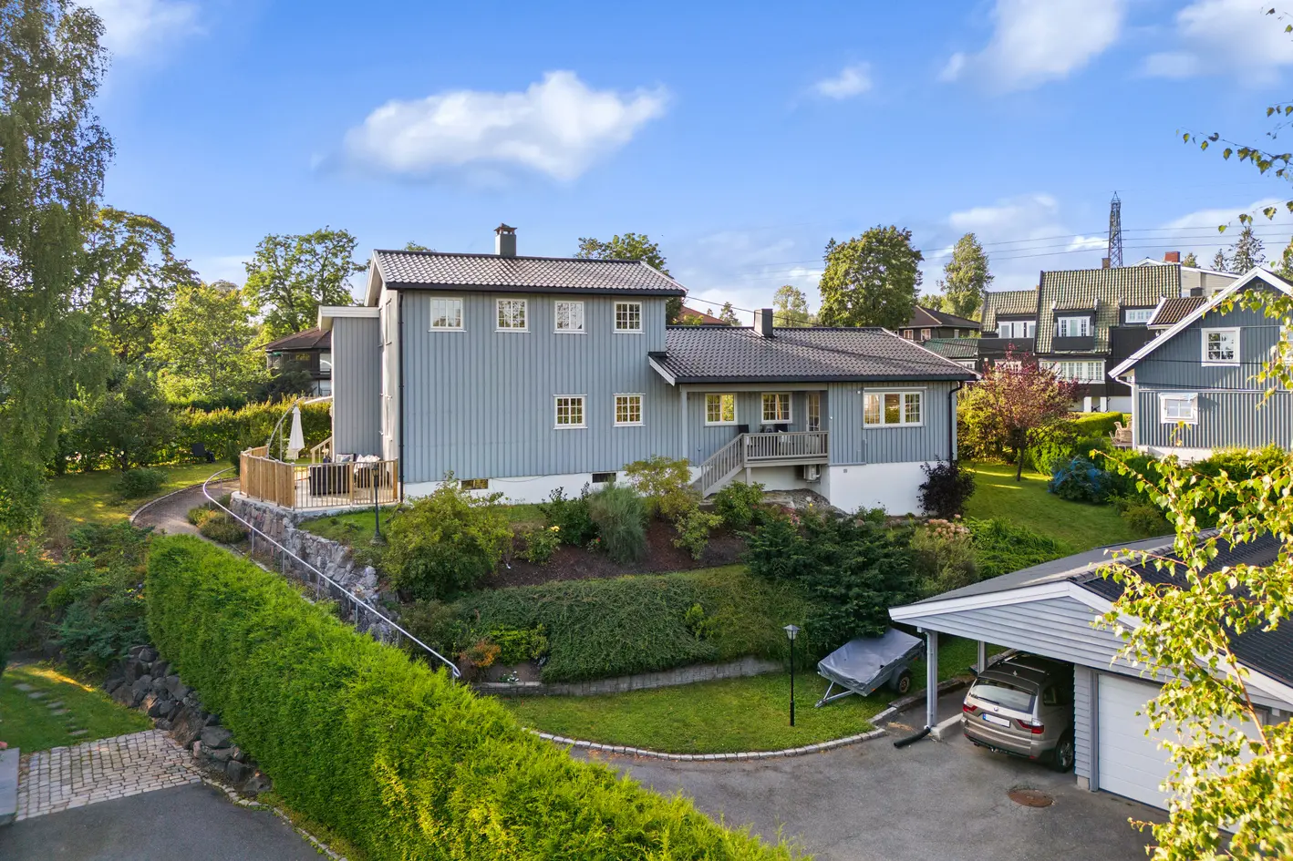 Familiebolig med solrike uteplasser og stor, flott hage | Innholdsrik planløsning | Garasje og carport | Utleiemulighet photo 4