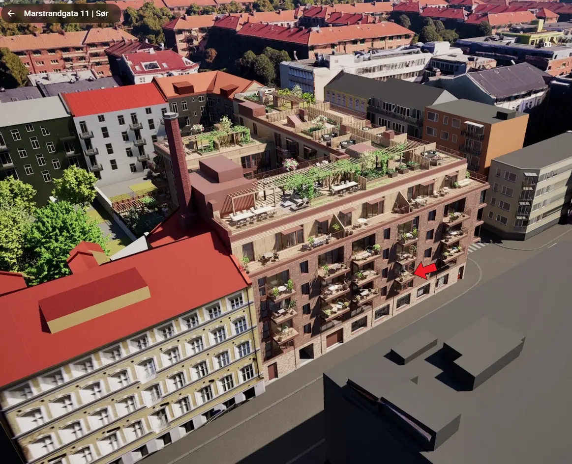 Ny, romslig 2-roms i 3. etasje med sørvestvendt balkong. Sentralt. Lav dok.avg. Ingen forkjøpsrett. Est. ferdig nov/des photo 4
