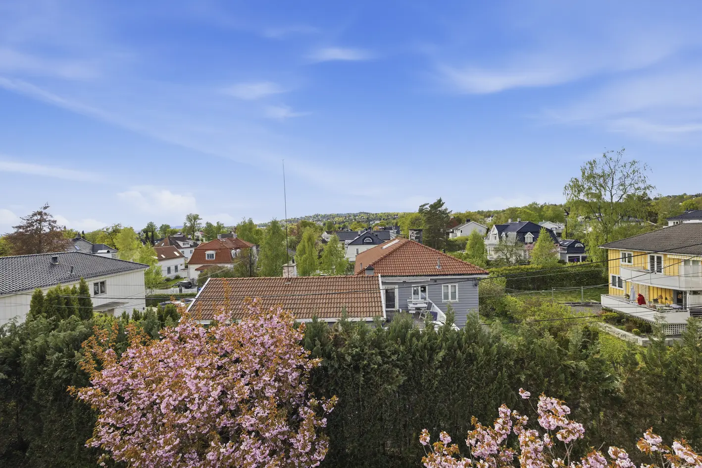 Toppleilighet over hel etasje + deler av etg. under. Heis direkte inn. 4 garasjeplasser. Stor vestvendt terrasse. photo 3