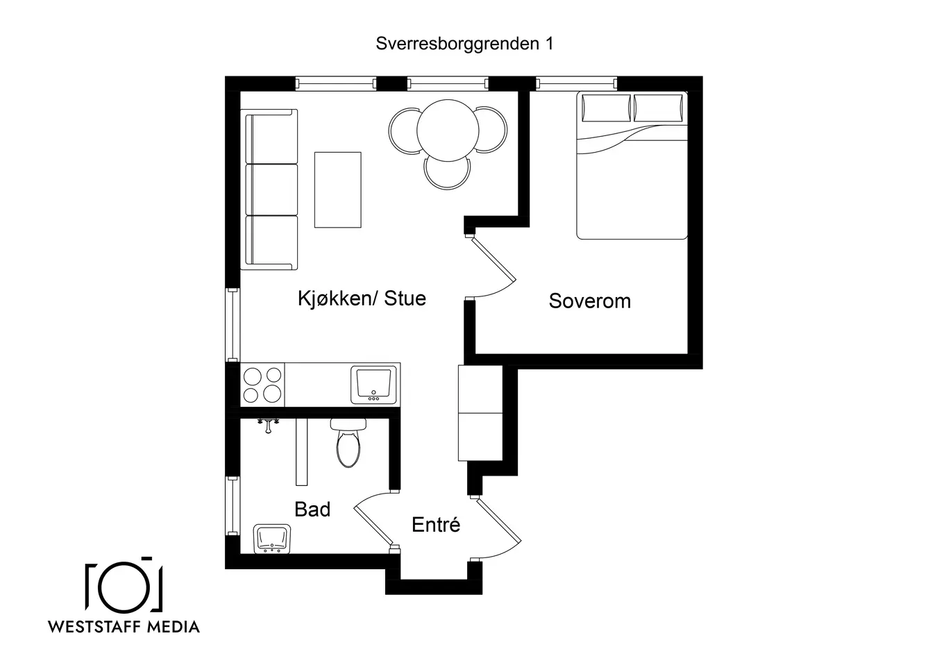Hus – Bergen, Skuteviken - Bilde 3