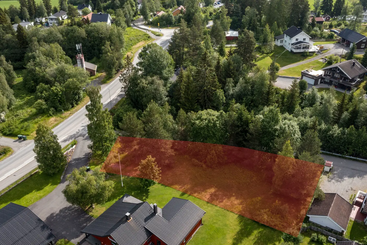 Solrik boligtomt på 1 269 kvm regulert til boligformål - BYA = 25%. Barnevennlig beliggenhet og nærhet til Romeriksåsen! photo 4
