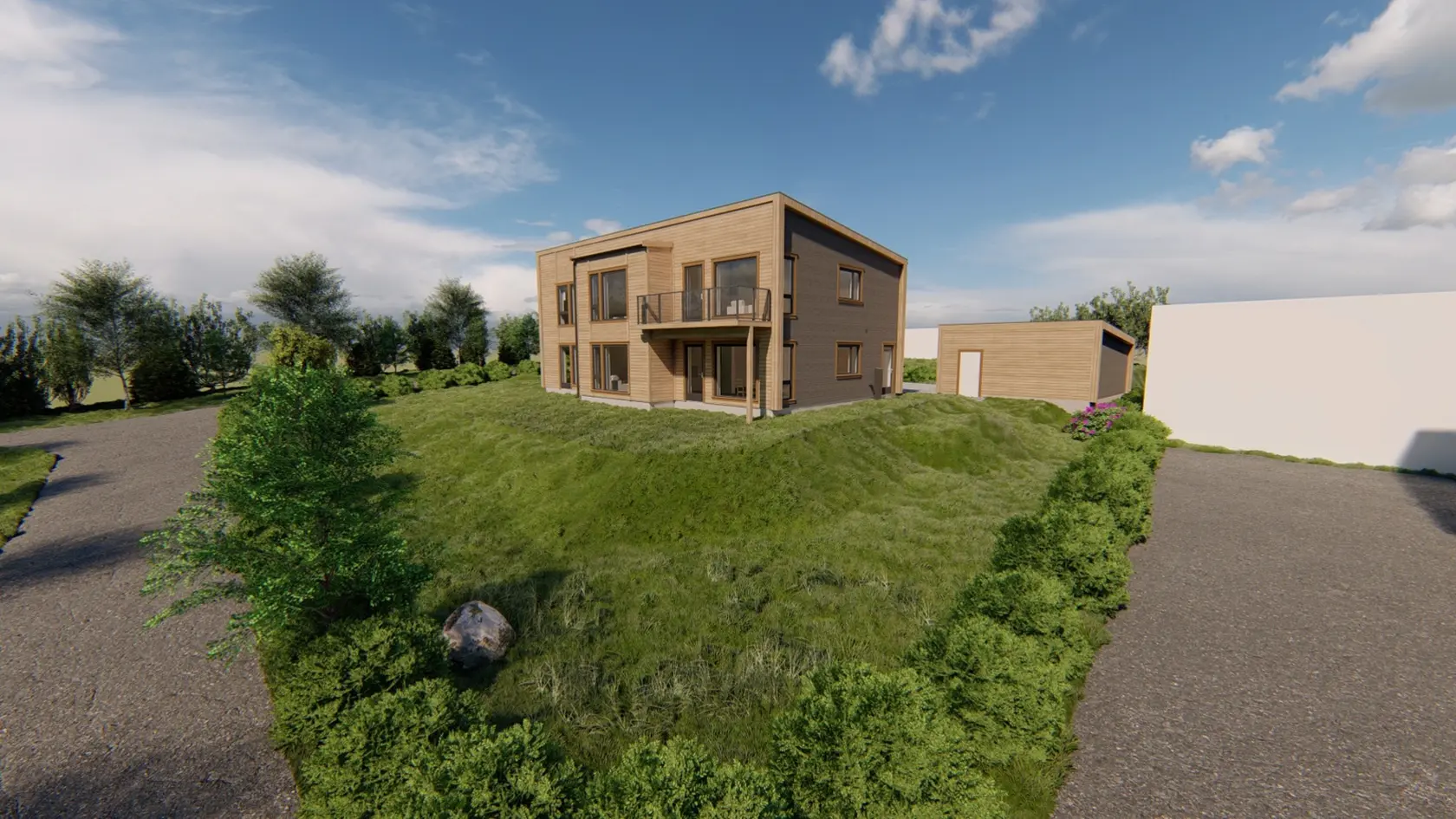1 av 2 SOLGT - Meget god beliggenhet | Gangavstand til barnehage, skole og Ski sentrum | Carport | Solrik hage