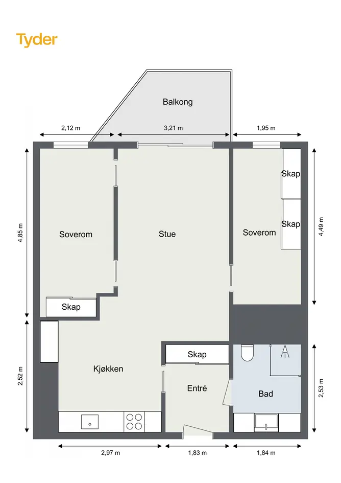 Leilighet – Lørenskog, Skårerødegården, Kjenn - Bilde 3