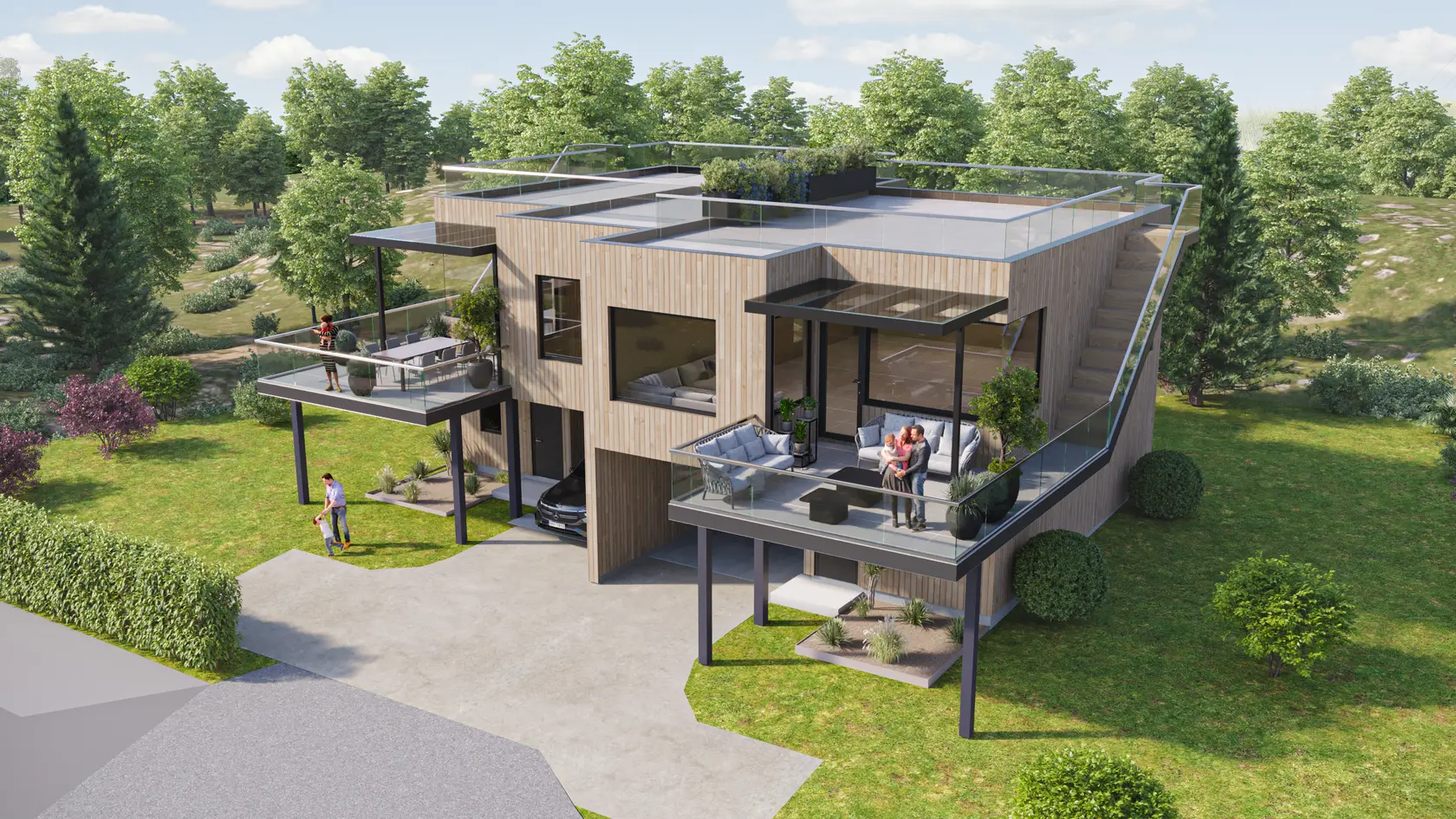 1 solgt / Byggestart juni - To stilfulle og moderne boliger med takterrasse og flott sjøutsikt. Meget solrikt. photo 3