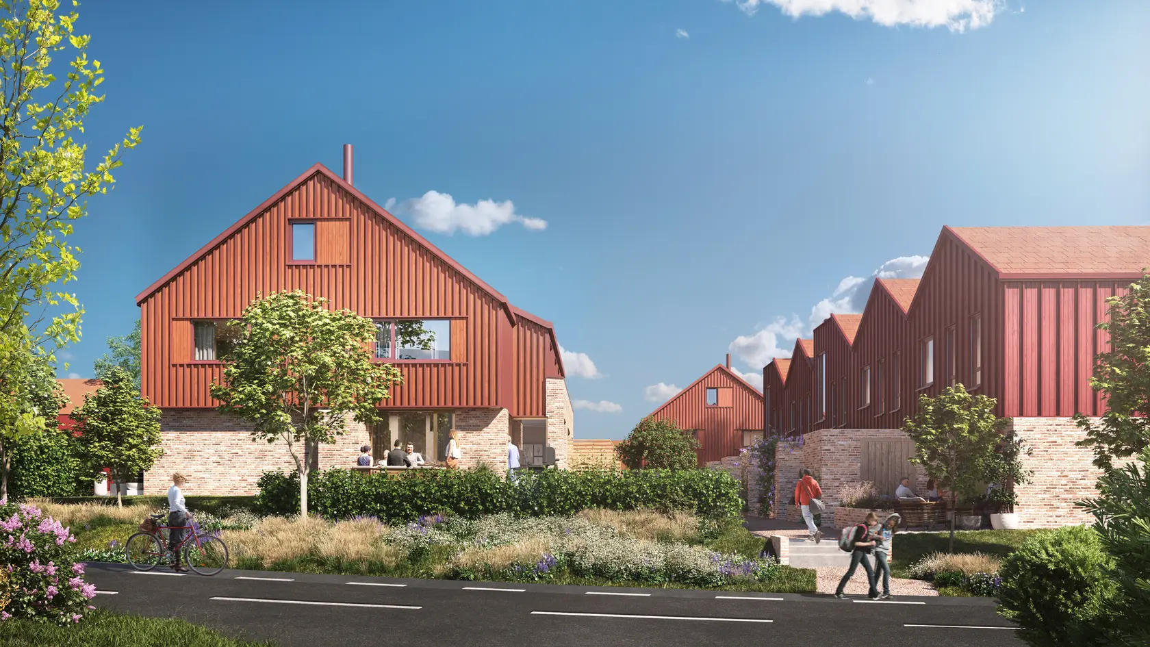 Innflytting fra start 2027- Unik arkitektur - Nye Rekkehus, to- og tre-mannsboliger- rause felleslokaler - høy standard photo 5