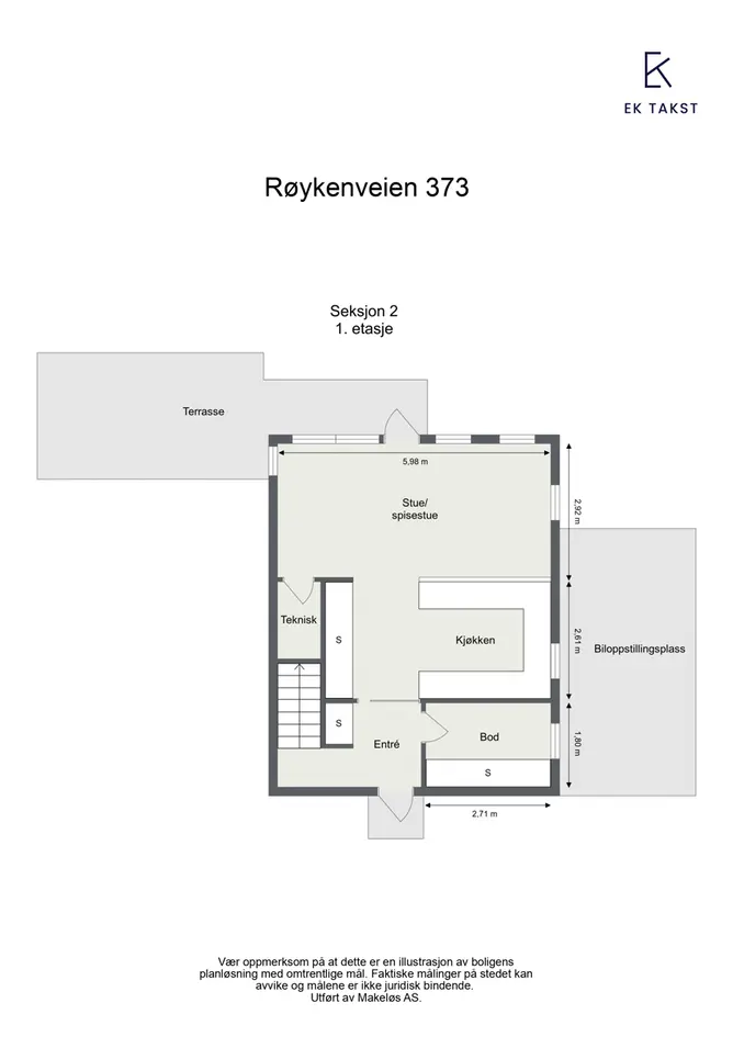 Nyoppført og innflytningsklar familiebolig over 2 plan | Ferdigstilt 2024 | Markterrasse og pergola | Parkeringsplass photo 3